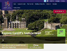 Tablet Screenshot of cardiffcastle.com